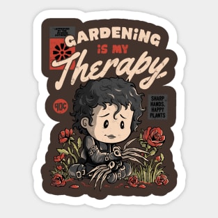 Gardening is My Therapy - Cute Geek Movie Gift Sticker